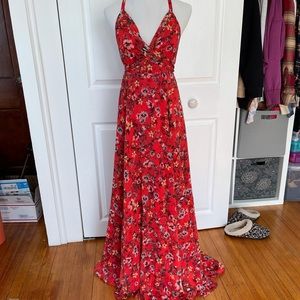 House of Harlow Bloom Dress in Red Floral